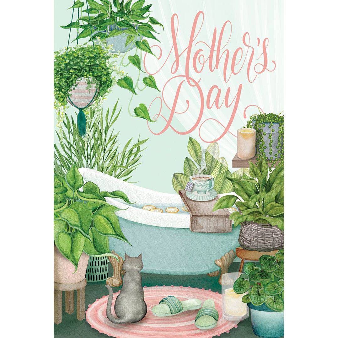 Pictura Mother's Day card featuring relaxing bath scene, ideal for celebrating Mother's Day with a thoughtful greeting.